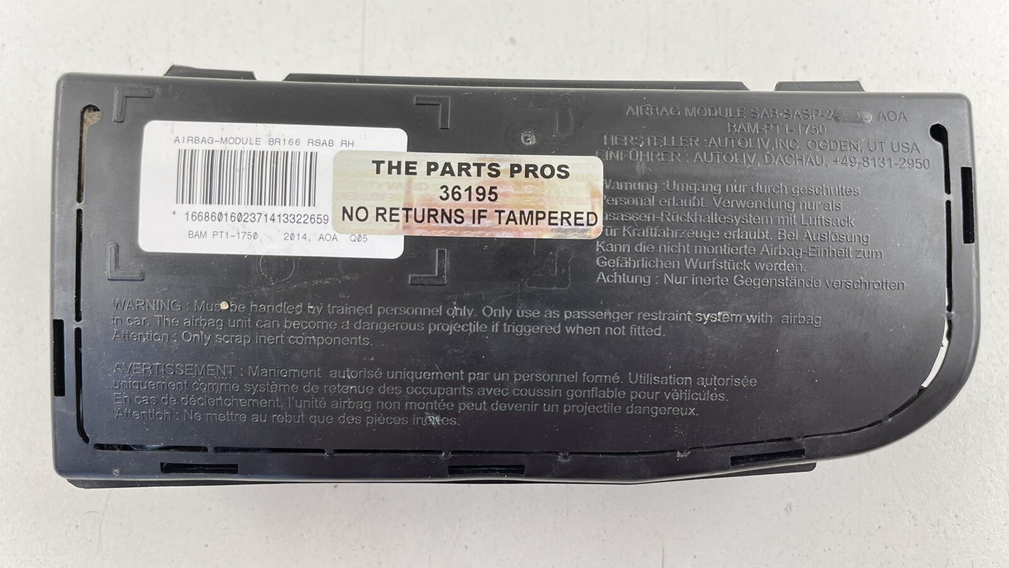 13-16 MERCEDES BENZ GL350 X166 PASSENGER RIGHT REAR SEAT AIRBAG AIR BAG SRS OEM