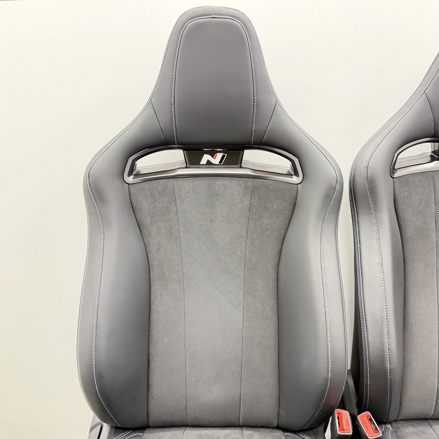 22-26 Hyundai Elantra N Front N Light Sport Bucket Seat Pair Leather & Suede OEM