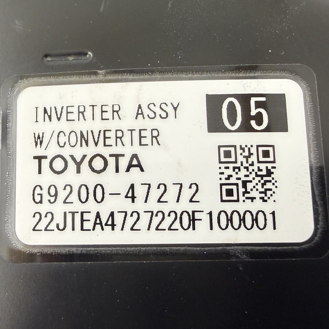 17-22 Toyota Prius Prime Hybrid Inverter Assembly With Converter G9200-47272 OEM