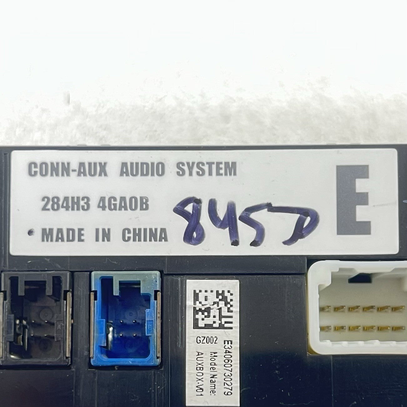 14-15 INFINITI Q50 DUAL USB PORT AUDIO VIDEO INPUT JACK MODULE 284H3 4GA0B OEM