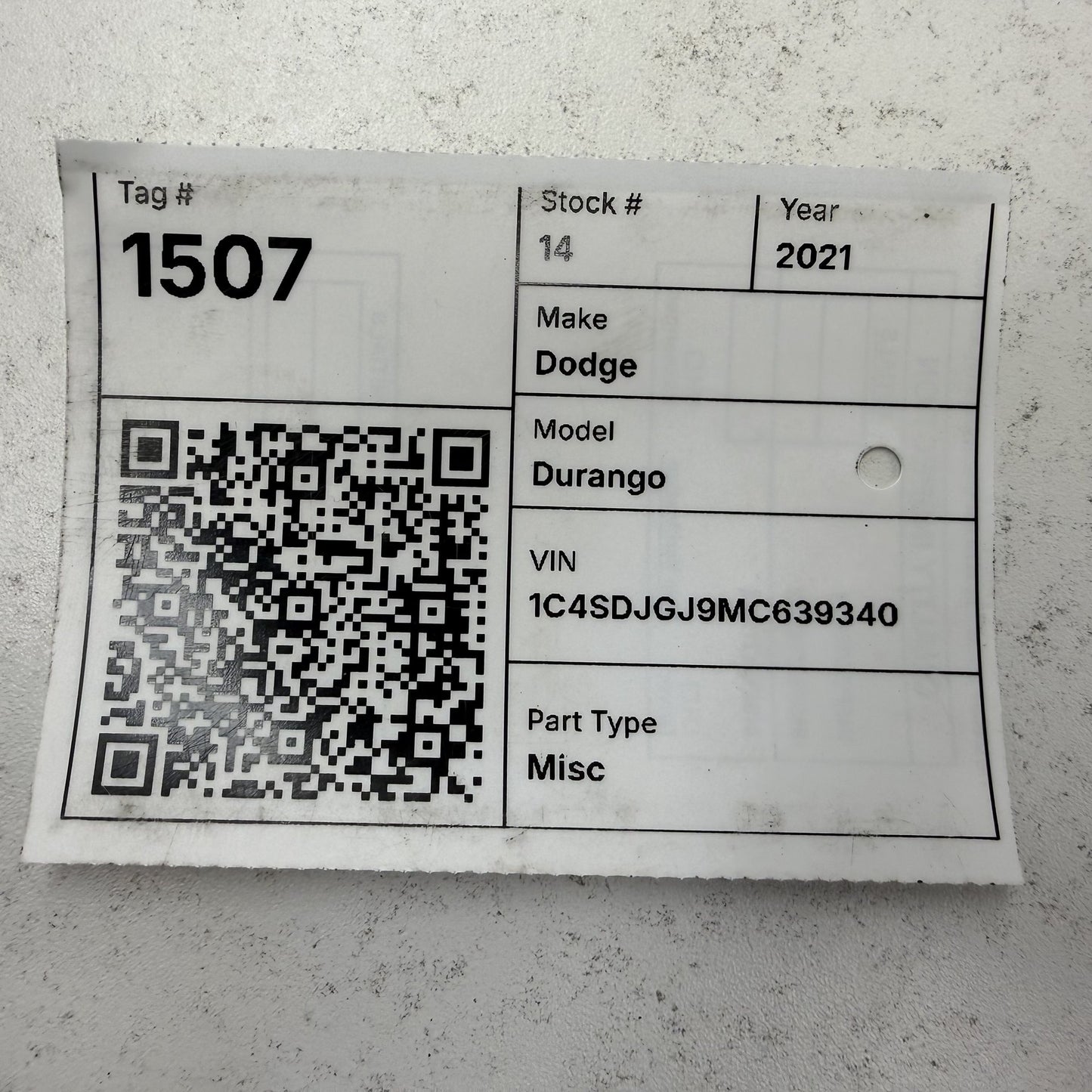 2021-2024 Dodge Durango Parking Assist Control Module 68488753AB OEM