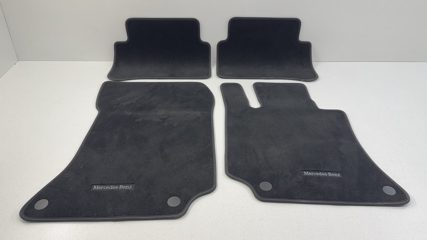 12-18 Mercedes W218 CLS550 Floor Mat Set Front & Rear Black Factory OEM