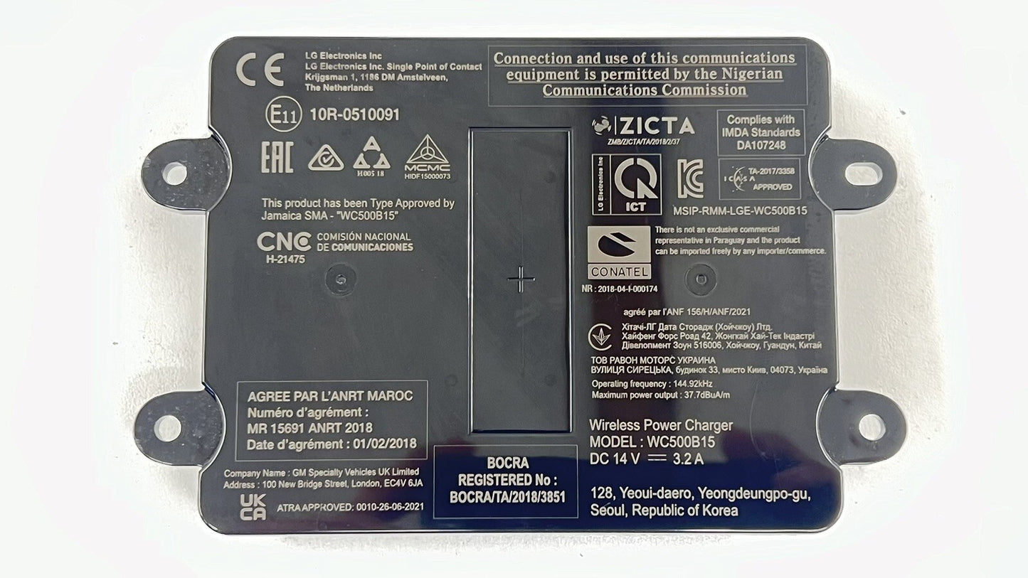 22-24 CADILLAC CT4 V BLACKWING CENTER CONSOLE WIRELESS CHARGE PHONE CHARGING OEM