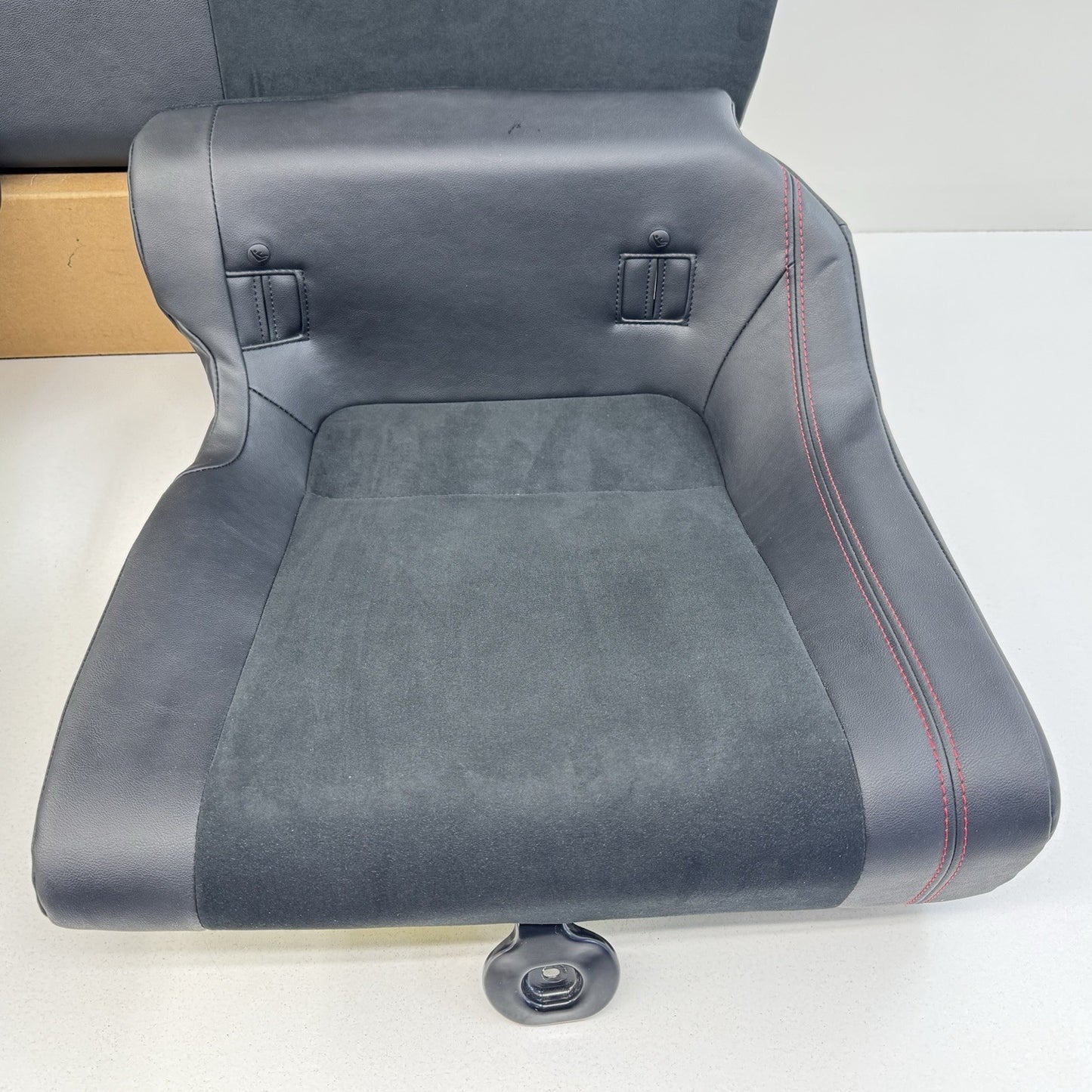 13-20 Subaru BRZ Limited Suede Black W/ Red Stitching Rear Seat Cushion Set OEM
