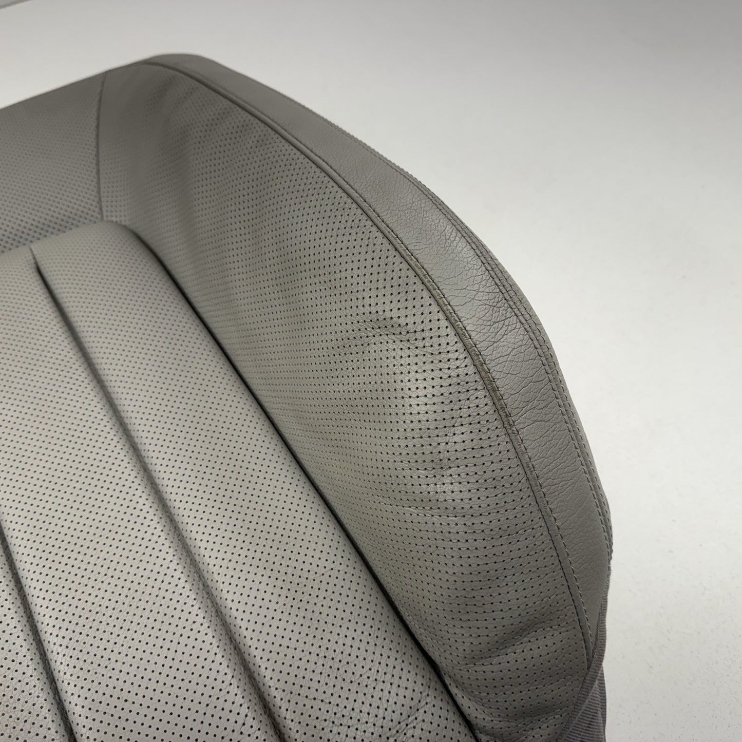 12-14 Mercedes W218 CLS550 Driver Left Front Upper Seat Cushion Leather Gray OEM