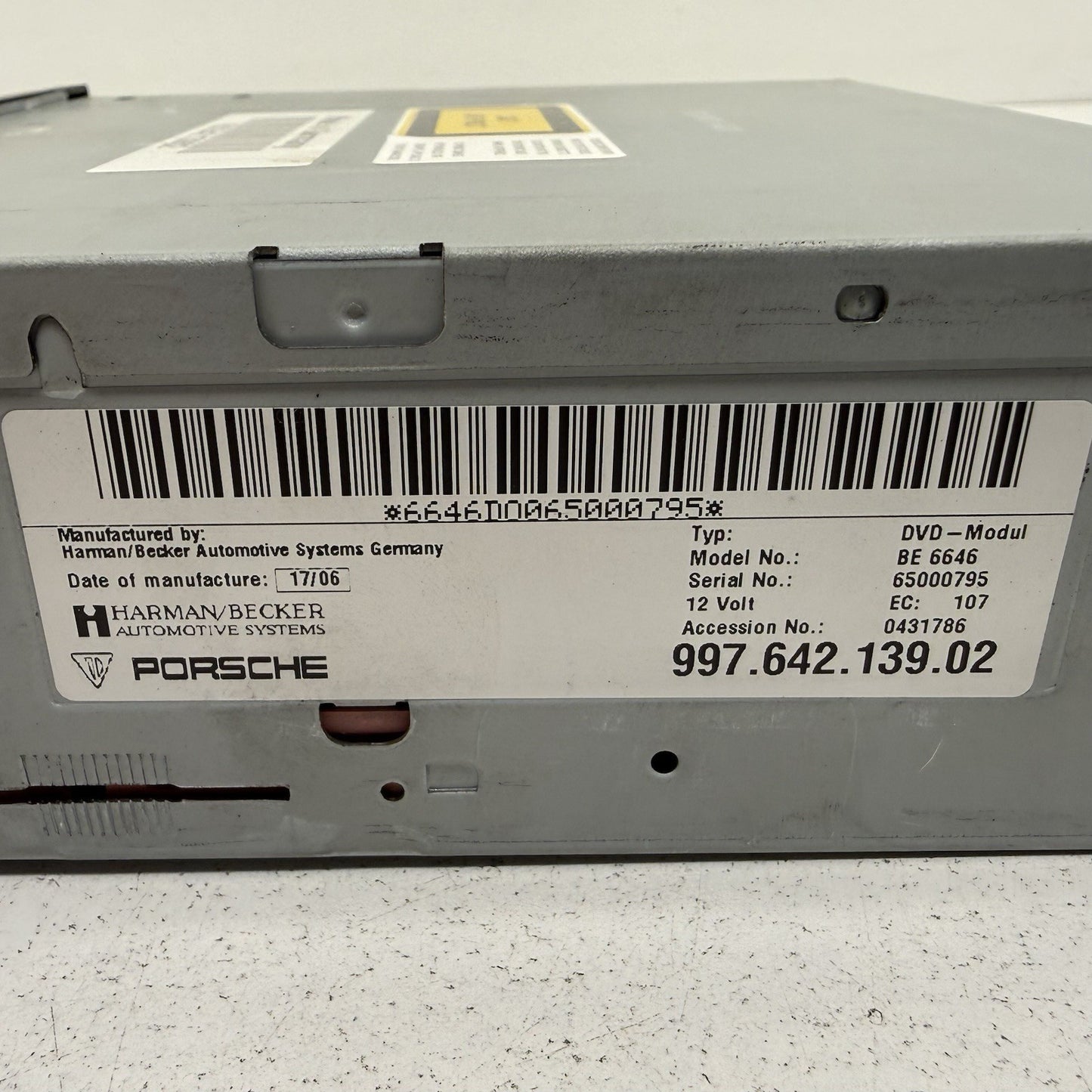 05-12 Porsche 911 997 Navigation Nav DVD CD Map Reader 99764213902 OEM