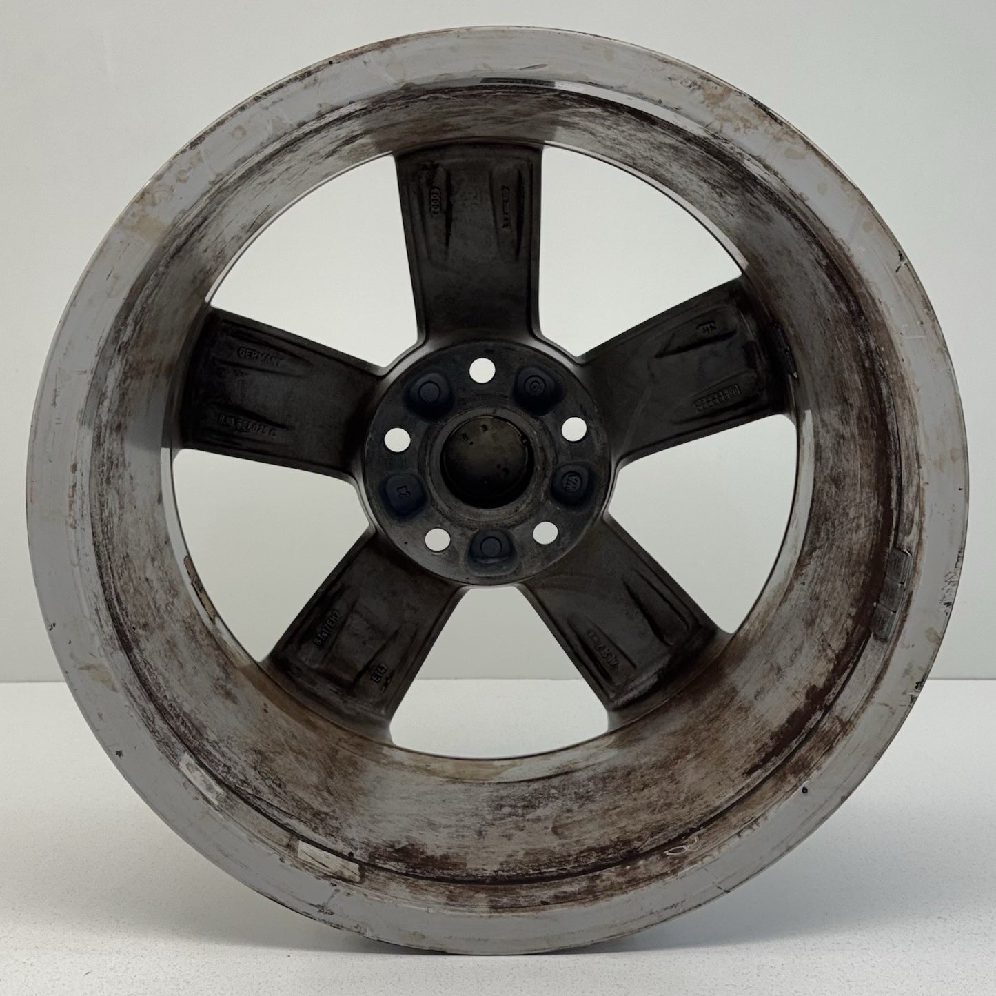 08-10 Audi TT 17" 17x8 Wheel Rim 5 Spoke Silver 8J0601025C Factory OEM
