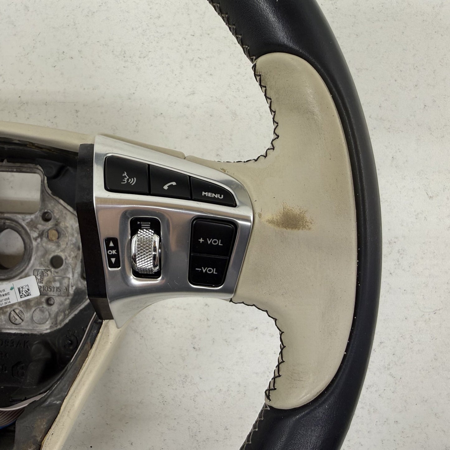 2014-2018 Bentley Flying Spur Contrasting Color Steering Wheel Leather OEM