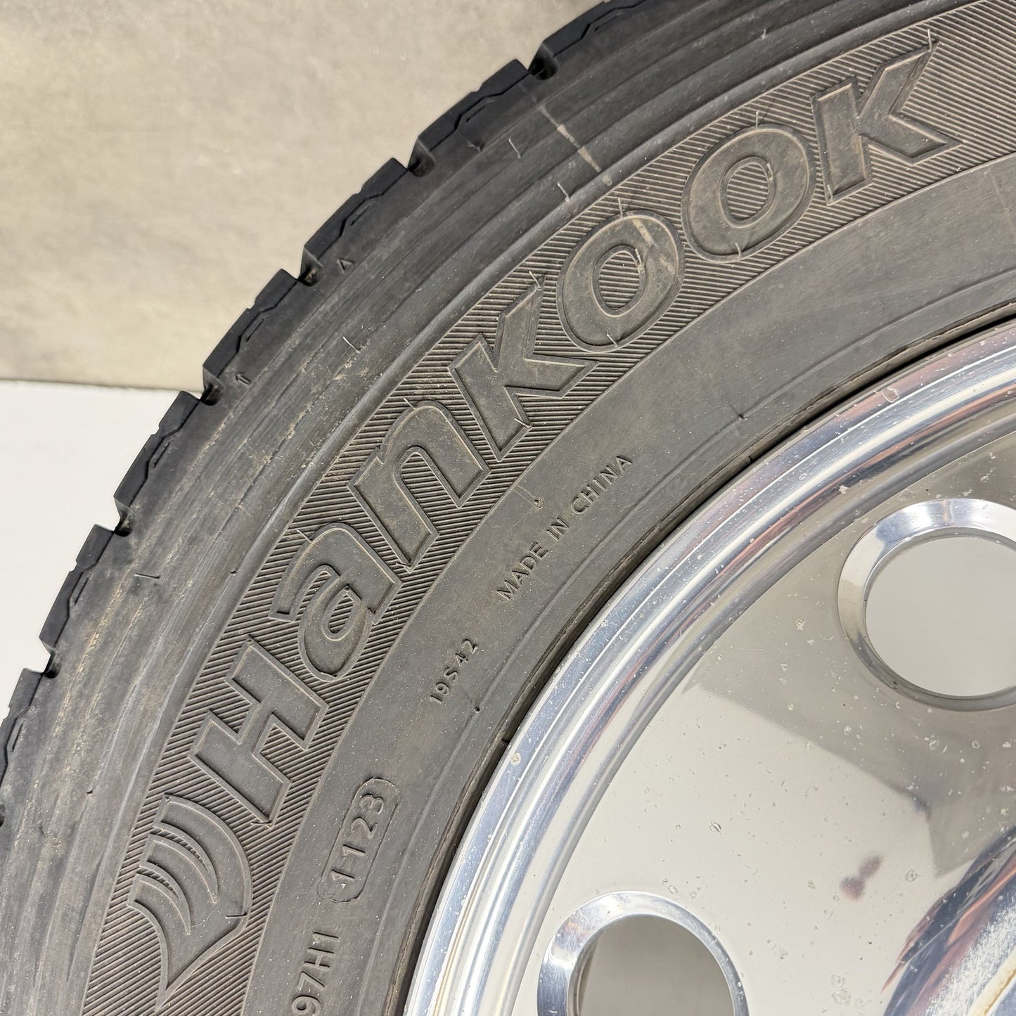 2019-2026 Ram 4500 5500 Dually Wheels Set of 6 Rims & Tires Polished Alcoa Style