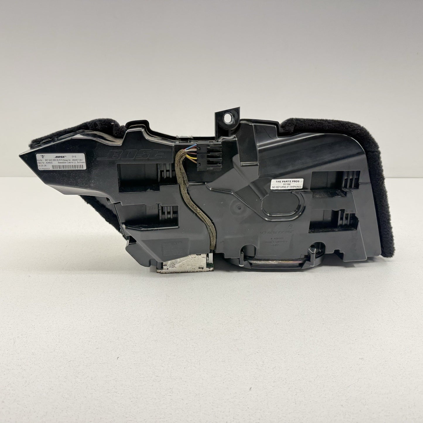 05-12 Porsche 911 997 Cabriolet Bose Subwoofer Sub Woofer Speaker Black OEM
