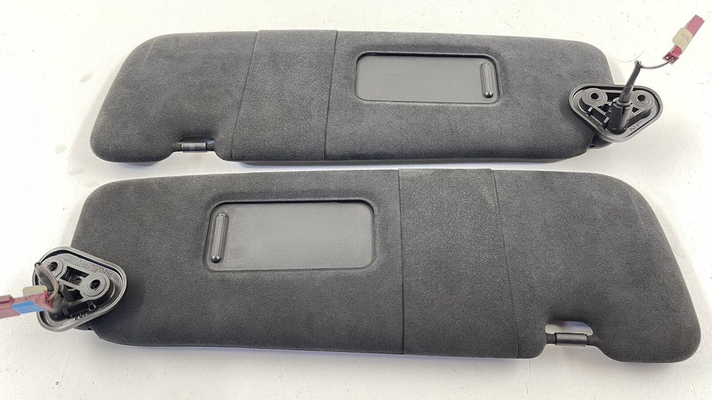 12-19 BMW M6 LEFT & RIGHT FRONT SUNVISOR SUN VISOR SHADE BLACK PAIR OEM