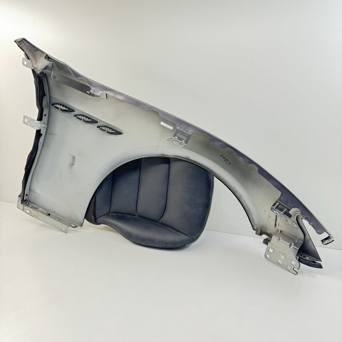14-24 Maserati Ghibli Driver Left Front Fender Panel W/ Vents Grigio Maratea OEM