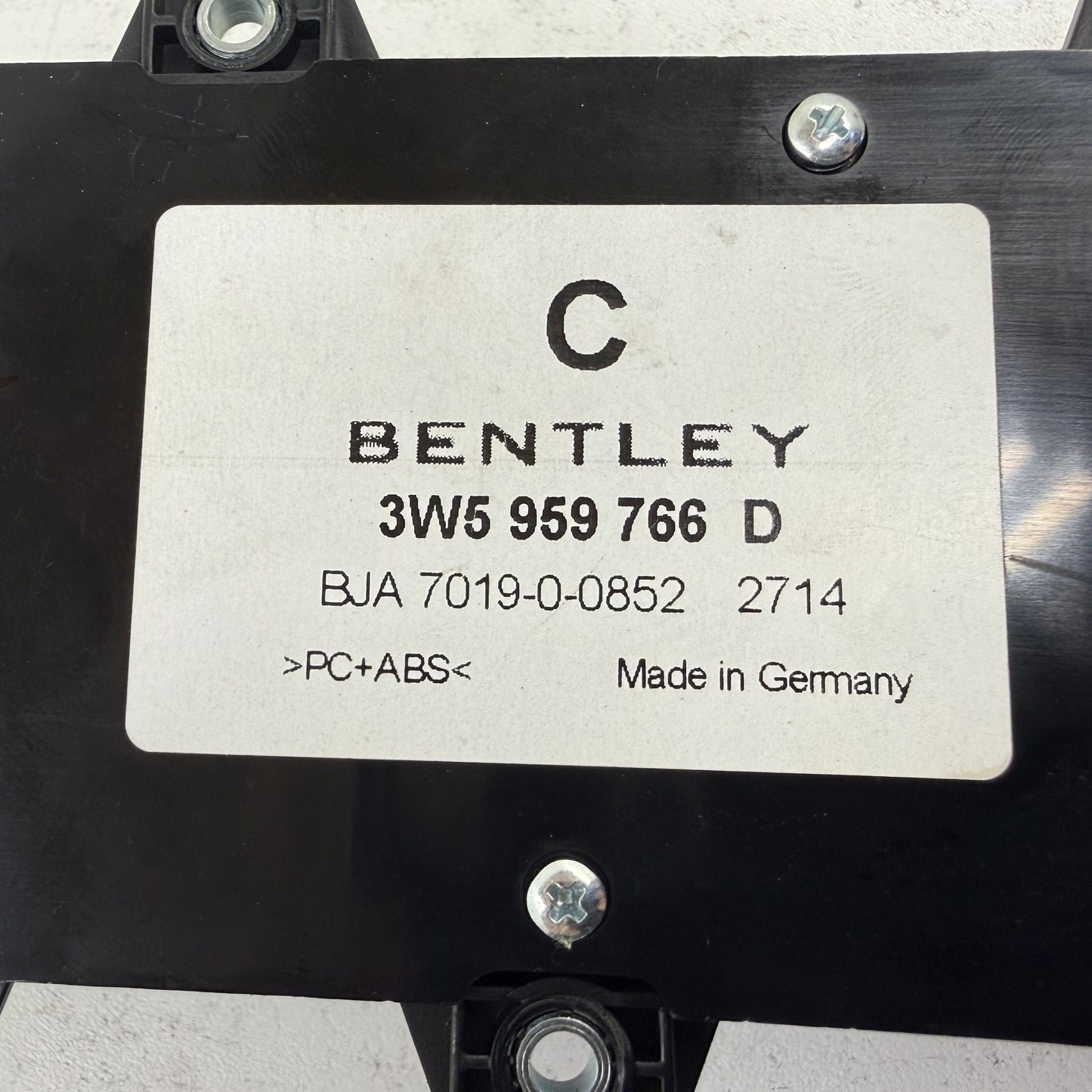 2014-2018 Bentley Flying Spur Right Front Power Seat Control Switch OEM