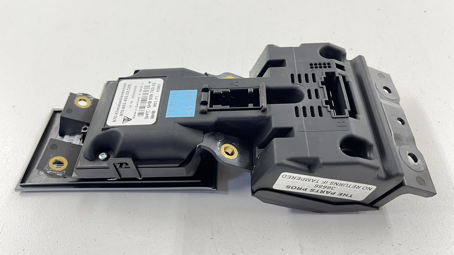 10-16 PORSCHE PANAMERA REAR CENTER CONSOLE HEATED SEAT SWITCH PANEL TRIM OEM