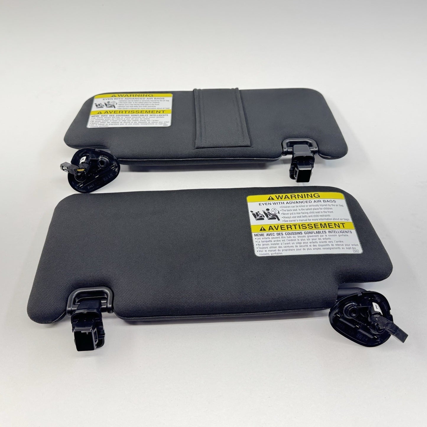 15-21 Subaru WRX STI Left & Right Sunvisor Sun Visor Shade Pair Black OEM