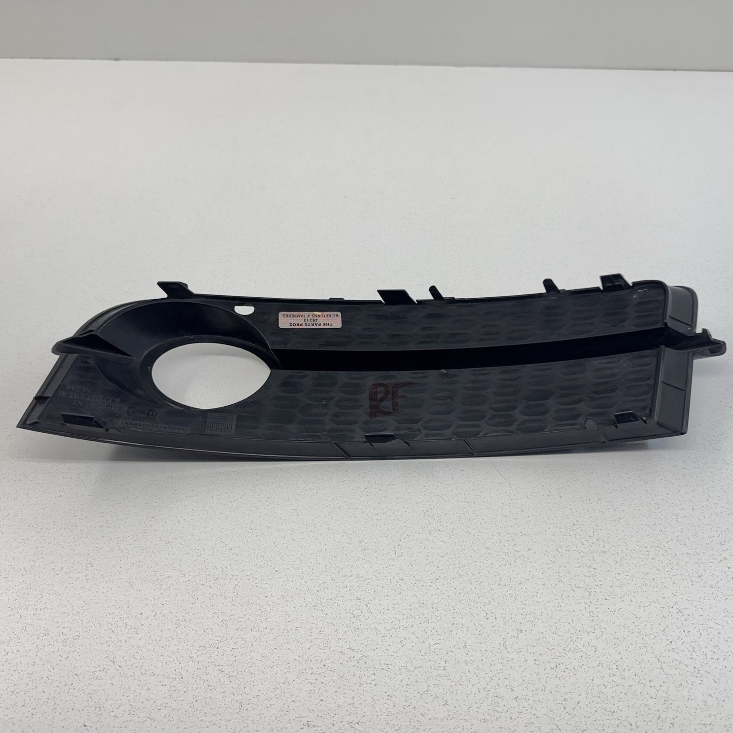 08-14 Audi TT Passenger Right Front Fog Light Cover Grille Trim 8J0807682 OEM