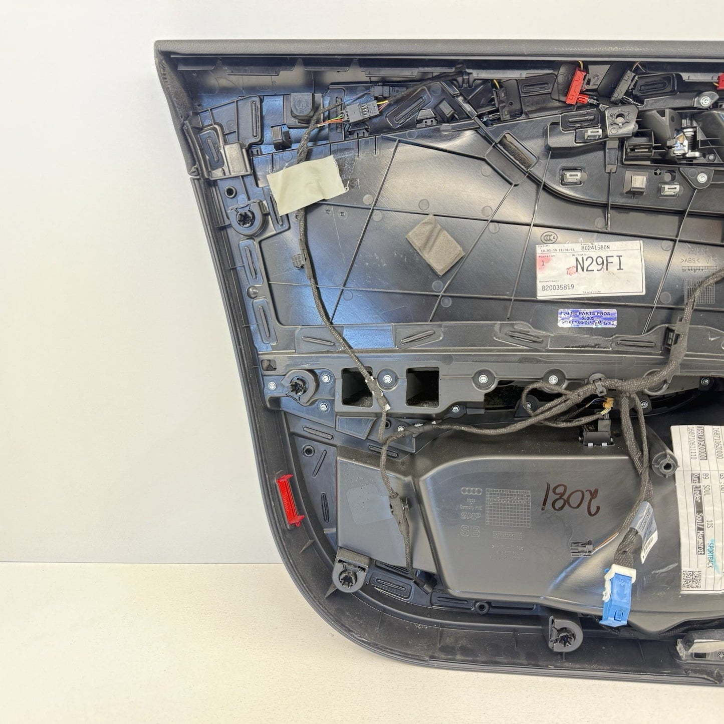 18-25 Audi S5 Sportback Passenger Right Front Door Panel Interior Trim Black OEM