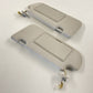 14-20 INFINITI Q50 LEFT RIGHT SUNVISOR SUN VISOR SHADE PAIR CLOTH BEIGE OEM
