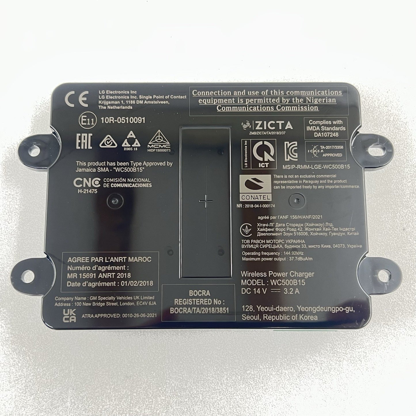 22-24 CADILLAC CT5 V BLACKWING CENTER CONSOLE WIRELESS PHONE CHARGER W/ PAD OEM