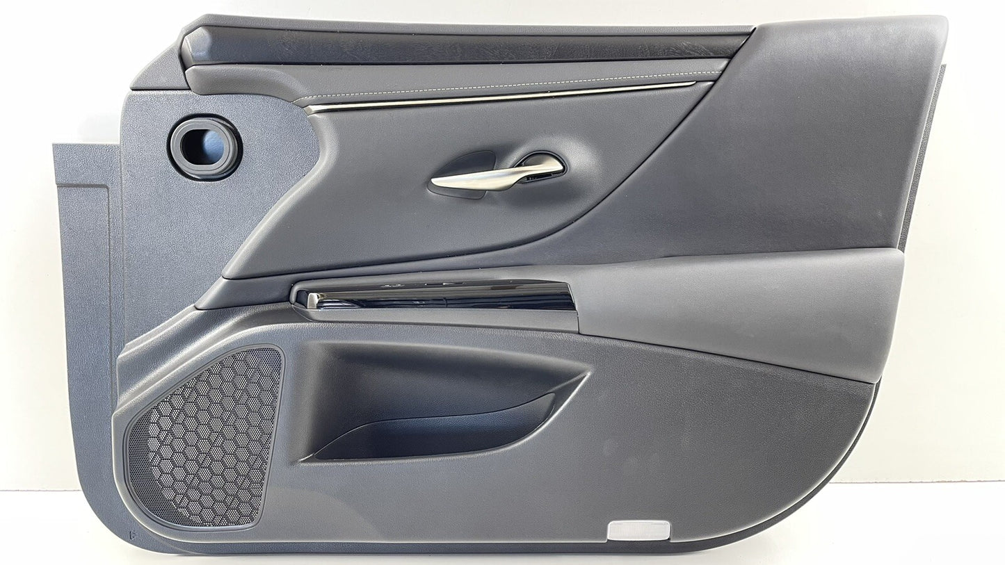 19-22 LEXUS ES300H PASSENGER RIGHT FRONT DOOR PANEL COVER TRIM LEATHER BLACK OEM