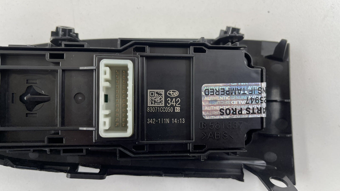 2022 TOYOTA GR86 DRIVER LEFT FRONT MASTER WINDOW CONTROL SWITCH 83071CC050 OEM
