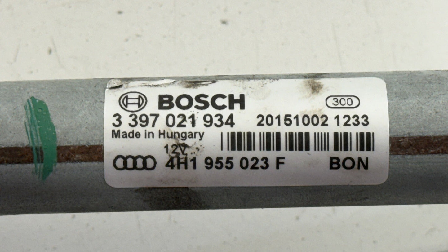 15-18 AUDI A8 S8 WINDSHIELD WIPER MOTOR W/ LINKAGE 4H1955119D OEM