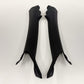 08-15 Audi TT Convertible Front A Pillar Trim Pair Left & Right Black OEM