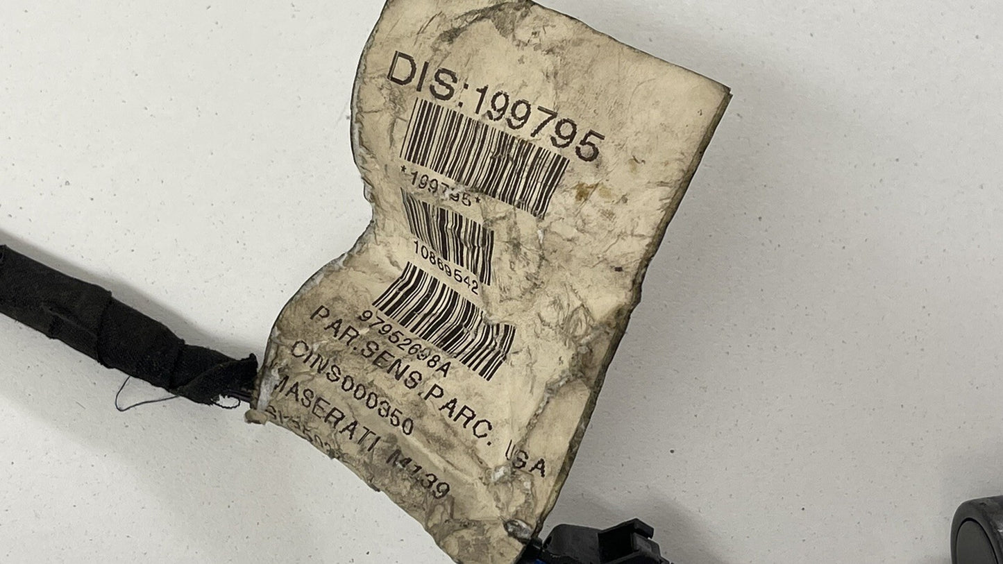 03-08 Maserati Quattroporte Rear Bumper Wire Harness W/ Parking Sensor Set OEM