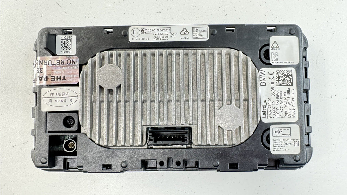 20-23 TOYOTA SUPRA WIRELESS PHONE CHARGING PAD CONTROL MODULE 9437712 OEM