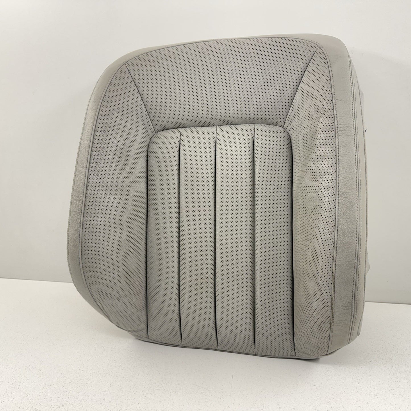 12-14 Mercedes W218 CLS550 Driver Left Front Upper Seat Cushion Leather Gray OEM
