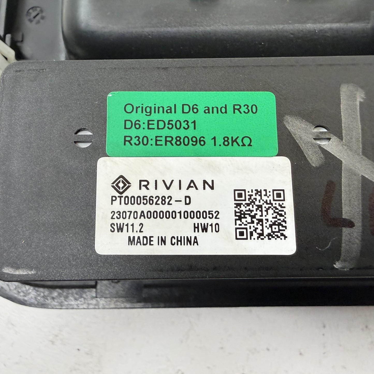 2022-2024 Rivian R1S Left Rear Air Compressor Control Panel PT00056282-D OEM