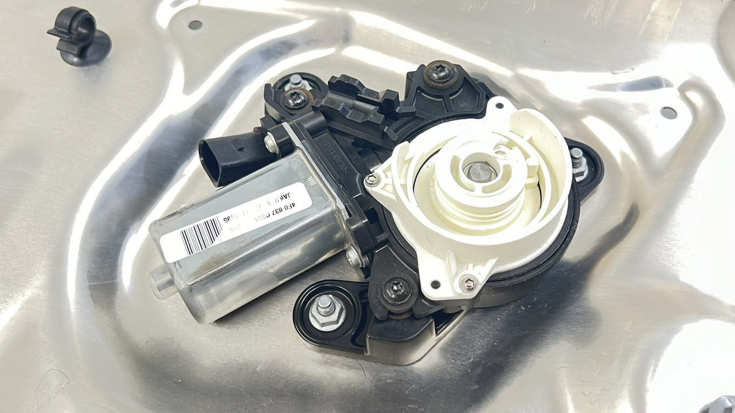 13-18 BENTLEY FLYING SPUR RIGHT FRONT DOOR WINDOW REGULATOR MOTOR CARRIER OEM