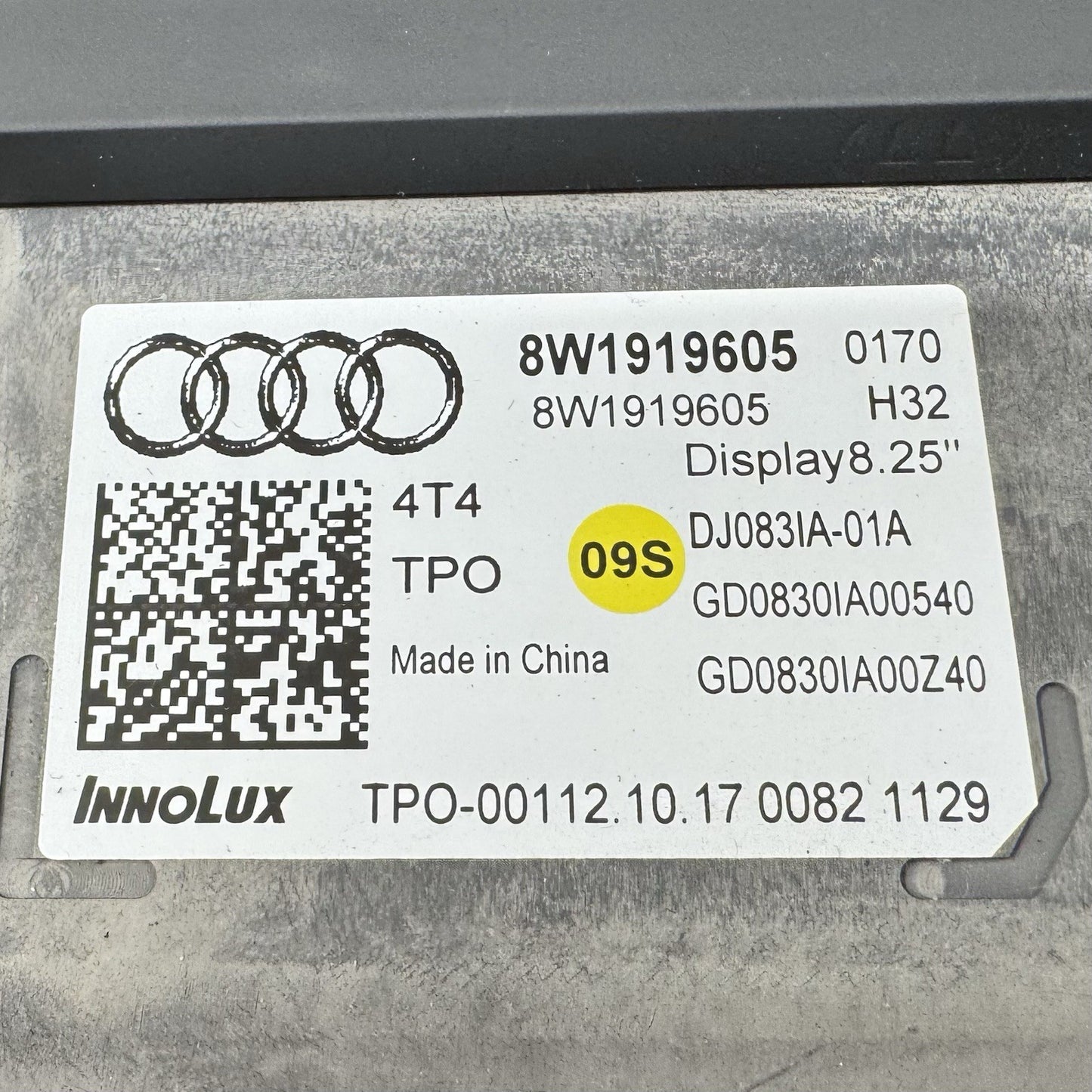 18-24 Audi A4 A5 S4 S5 RS5 Navigation Radio MMI Info 8.25" Display Screen OEM