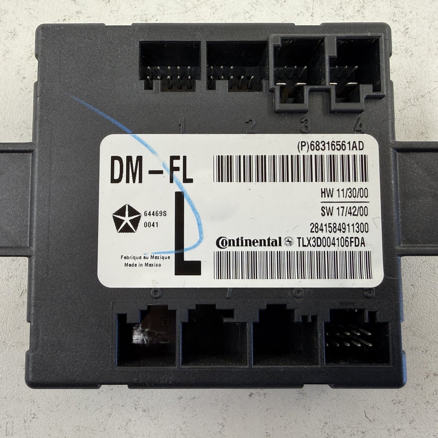 2015-2022 Dodge Durango Driver Left Front Door Control Module 68316561AD OEM