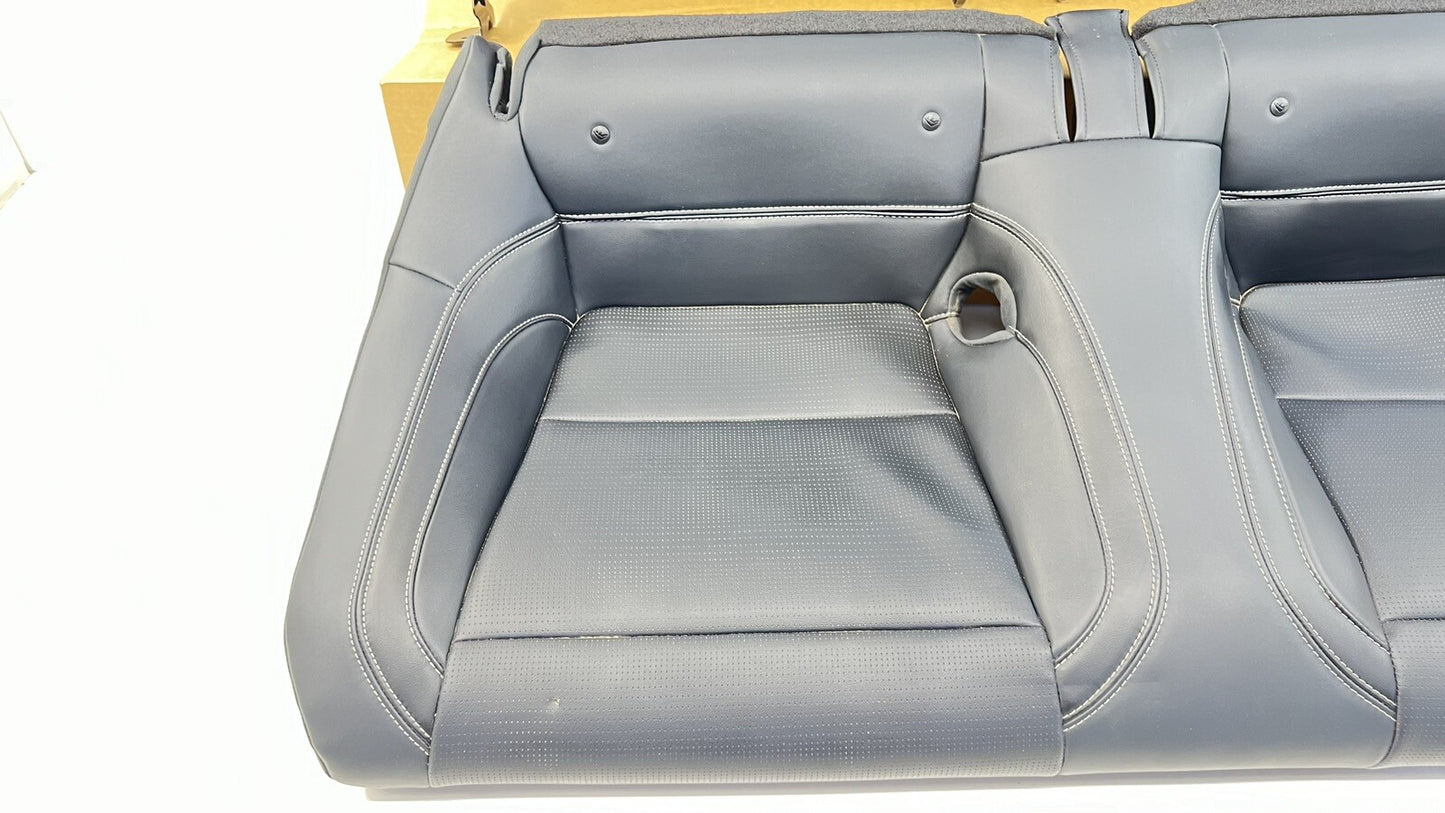24-26 Ford Mustang GT Premium Rear Seat Set Upper & Lower Leather Black OEM
