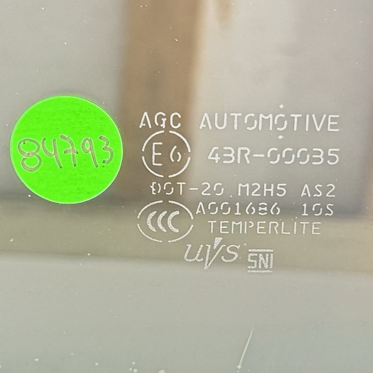 17-22 INFINITI Q60 DRIVER LEFT DOOR GLASS WINDOW 43R-00035 OEM