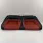 2015-2023 Ford Mustang GT Coupe Rear Seat Set Upper Lower Cushion Red Line OEM