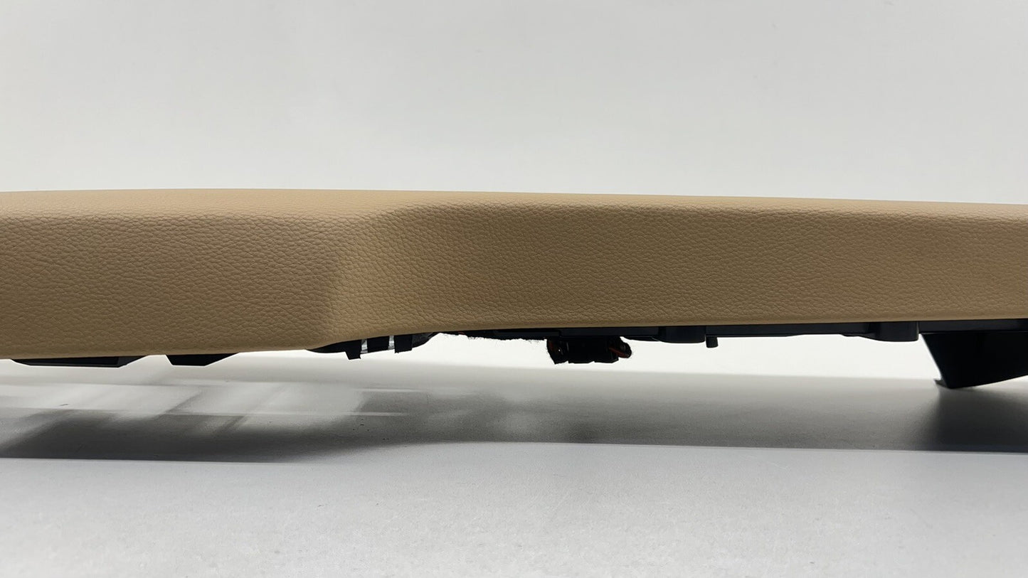 10-16 PORSCHE PANAMERA REAR CENTER CONSOLE TRIM COVER PANEL LUXOR BEIGE OEM