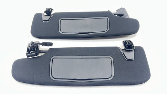24-25 FORD MUSTANG GT LEFT & RIGHT FRONT SUNVISOR SUN VISOR SHADE PAIR BLACK OEM