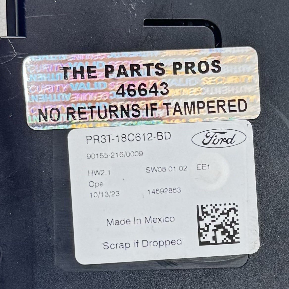 24-25 Ford Mustang GT Temperature Climate Control Module PR3T-18C612-BD OEM