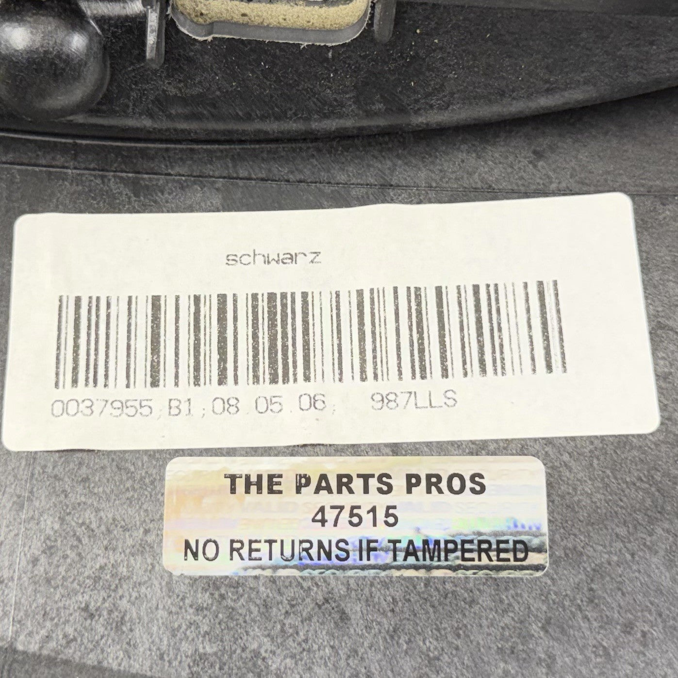05-08 Porsche Boxster Cayman 987 Dashboard Instrument Panel Cover Black OEM
