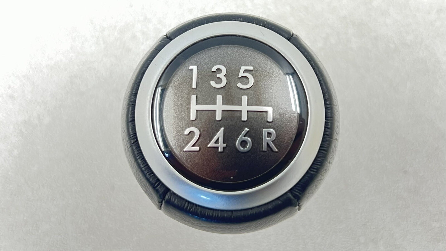 15-21 SUBARU WRX 6 SPEED GEAR SHIFT KNOB LEATHER BLACK OEM