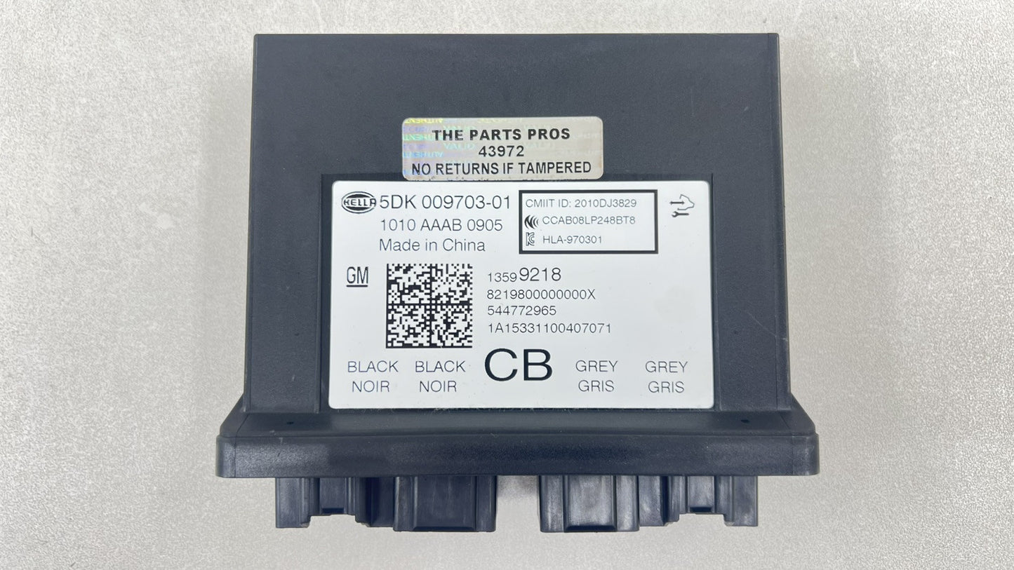 14-17 CHEVY SS SEDAN ANTI THEFT LOCKING MODULE KEYLESS ENTRY MODULE 13599218 OEM