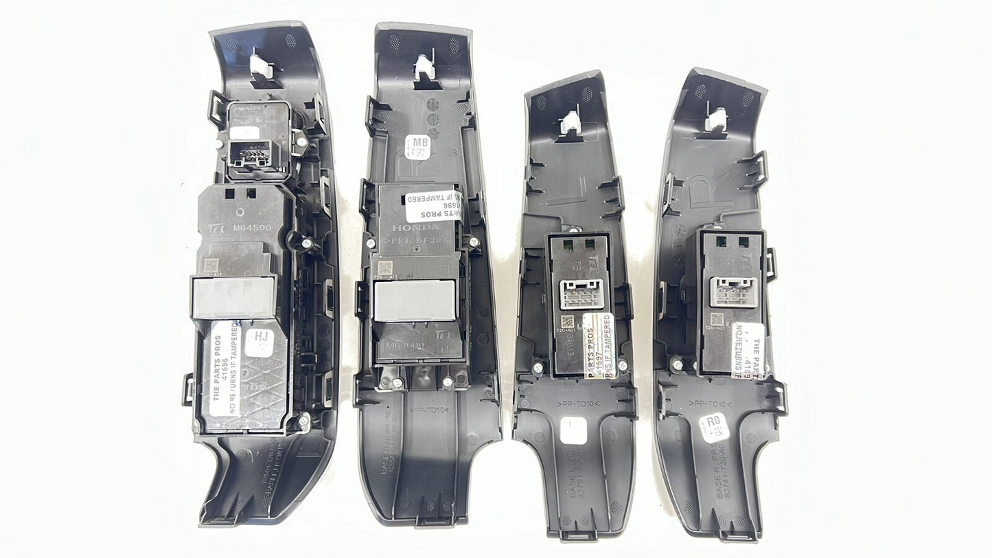 2024 ACURA INTEGRA TYPE S FRONT AND REAR DOOR WINDOW SWITCH SET BLACK OEM