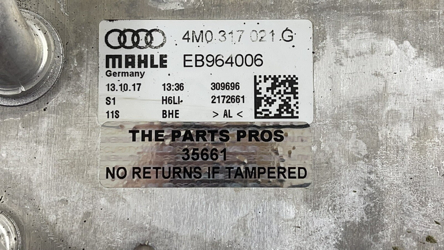 18-23 AUDI S4 S5 TRANSMISSION OIL COOLER HEAT EXCHANGER 4M0317021G OEM