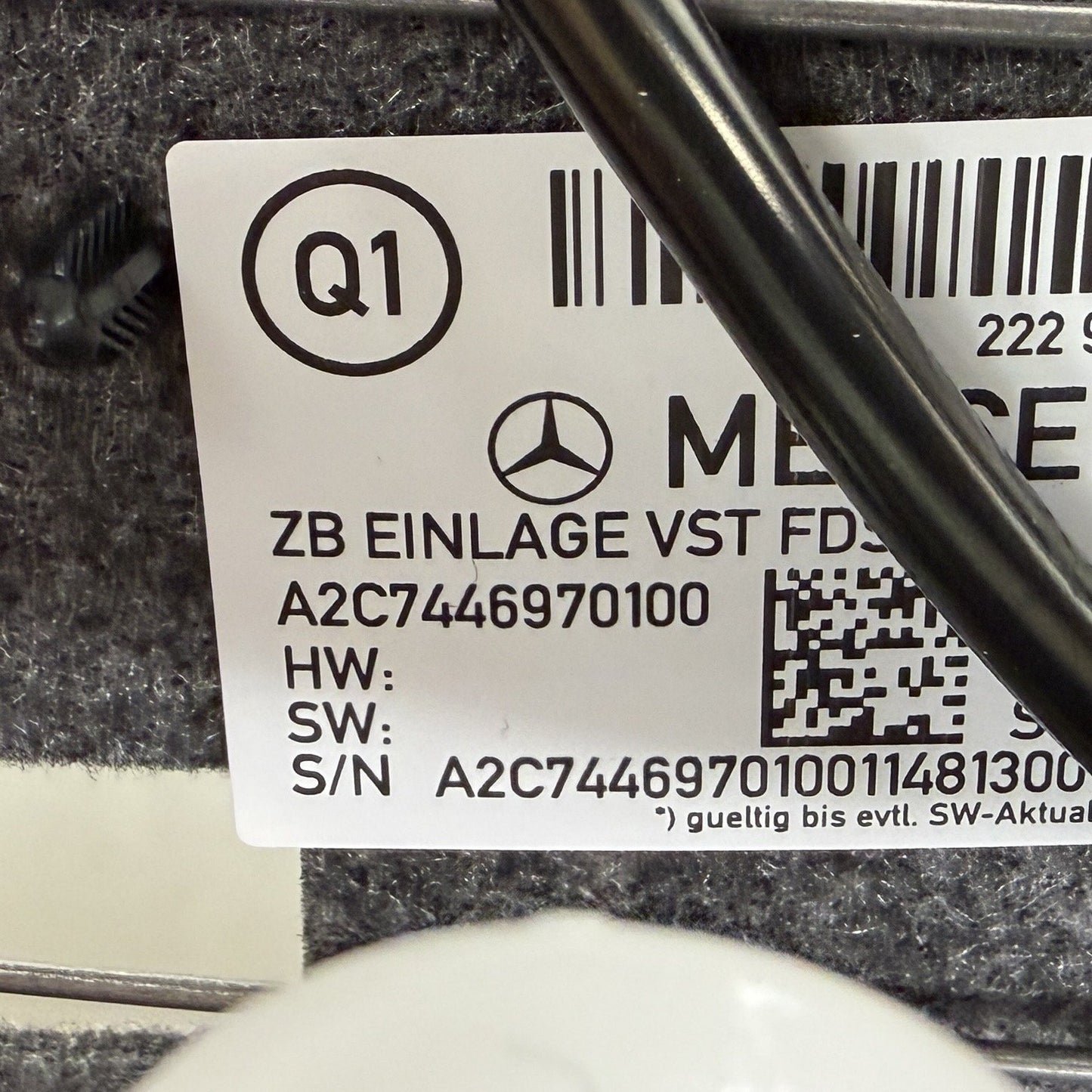 2014-2020 Mercedes-Benz S550 W222 Right Front Upper Seat Track Frame Rail OEM