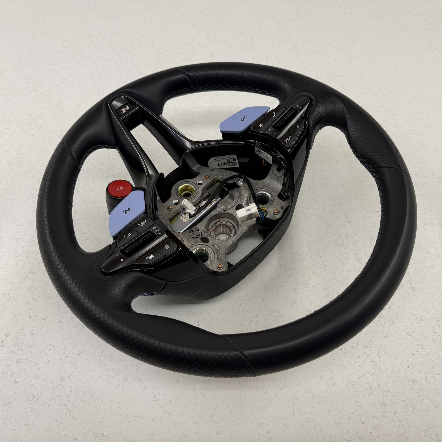 2022-2026 Hyundai Elantra N Manual Transmission Steering Wheel Leather Black OEM