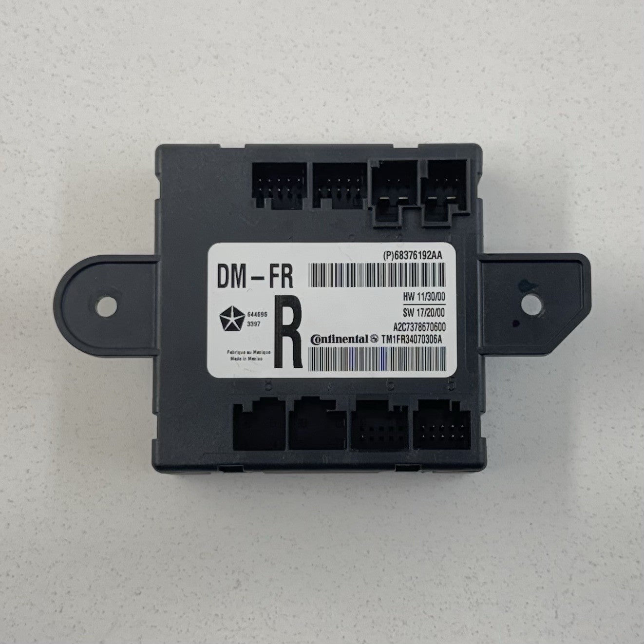 17-24 Maserati Ghibli Passenger Right Front Door Control Module 68376192AA OEM