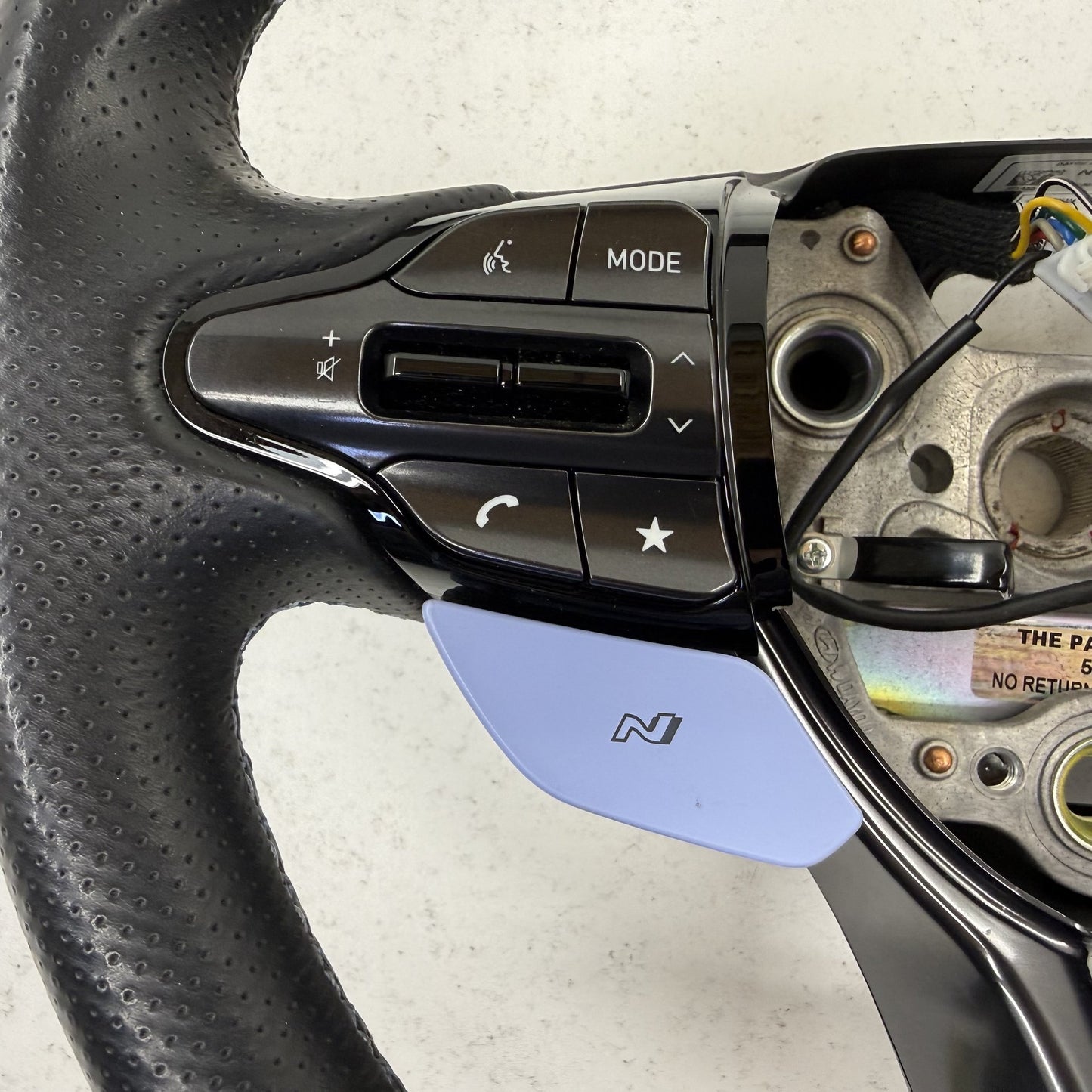 2022-2026 Hyundai Elantra N Manual Transmission Steering Wheel Leather Black OEM