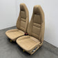 10-16 Porsche Panamera Front Seat Pair Power Memory Leather Luxor Beige OEM